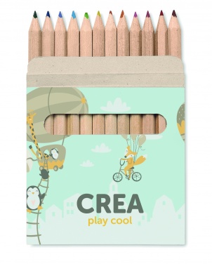 Logotrade promotional giveaway image of: 12 coloured pencils set