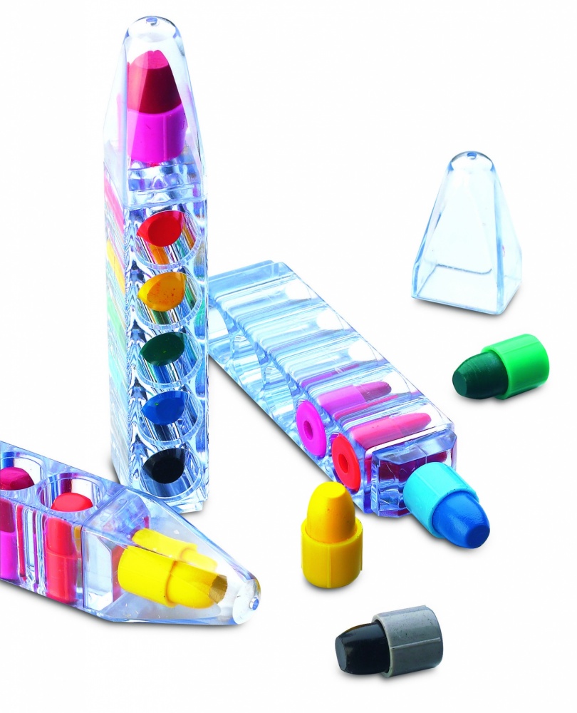 Logo trade promotional product photo of: Set of 6 wax crayons