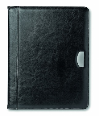 Logo trade promotional item photo of: PU portfolio w/ 20 pages bloc