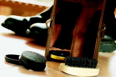 Logo trade corporate gifts image of: Shoe polish kit