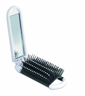 Logotrade promotional items photo of: Foldable hairbrush with mirror