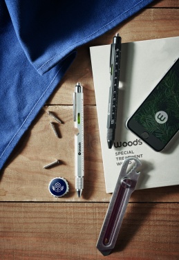 Logotrade corporate gift picture of: Spirit level pen with ruler