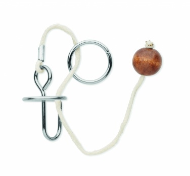 Logo trade business gifts image of: Set of 2 metal brain teasers