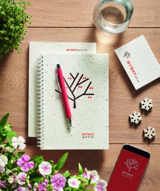 Logotrade promotional item image of: A5 seed paper cover notebook