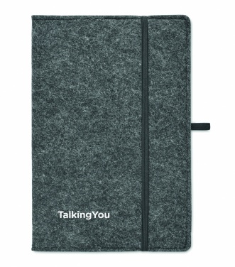 Logotrade business gifts photo of: A5 notebook RPET felt