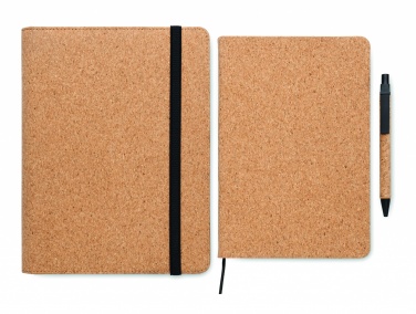 Logo trade promotional products image of: A5 portfolio in cork