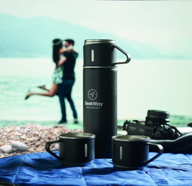 Logotrade promotional merchandise picture of: Double wall bottle and cup set