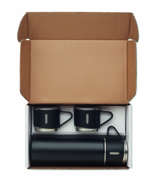Logo trade promotional merchandise photo of: Double wall bottle and cup set