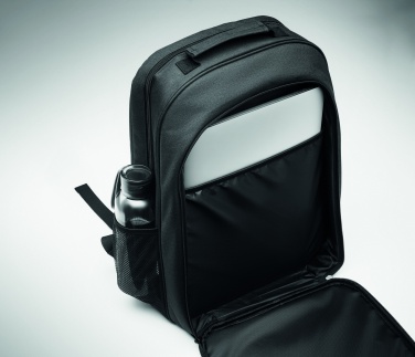 Logo trade promotional giveaways picture of: 300D RPET Cooling backpack