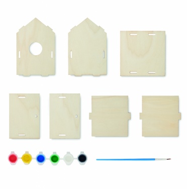 Logo trade promotional items image of: DIY wooden bird house kit