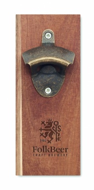 Logo trade promotional merchandise image of: Wall mounted bottle opener