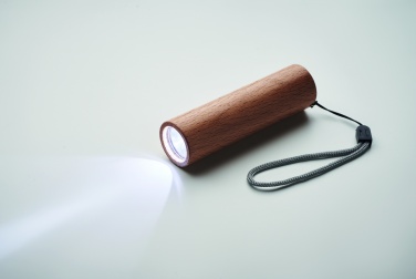 Logotrade promotional gift image of: Beech wood rechargeable torch