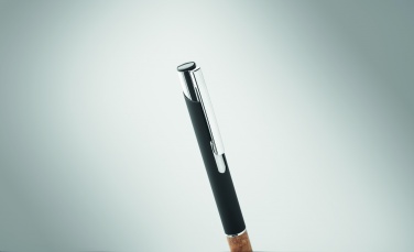 Logo trade promotional product photo of: Ballpoint pen made of aluminum with a cork grip