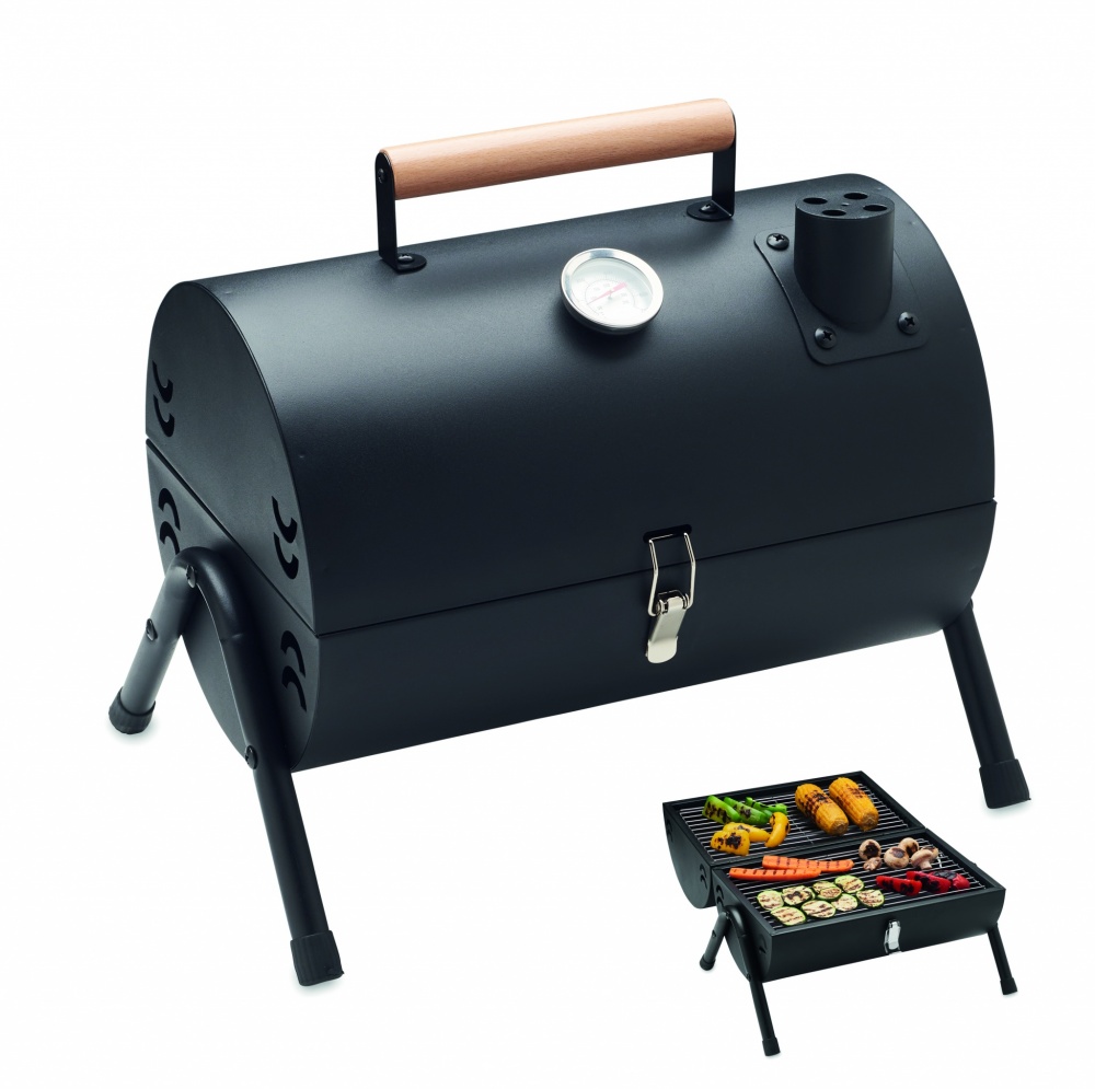 Logo trade promotional gift photo of: Portable barbecue with chimney