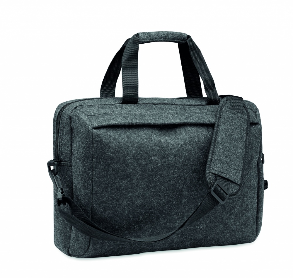 Logo trade promotional items picture of: 15 inch RPET felt laptop bag