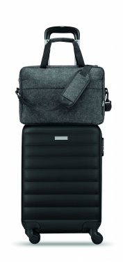 Logo trade promotional merchandise image of: 15 inch RPET felt laptop bag