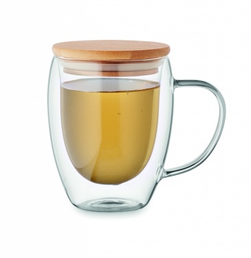 Logo trade promotional products image of: Double wall borosilicate mug