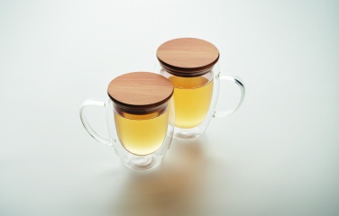 Logo trade promotional products image of: Double wall borosilicate mug