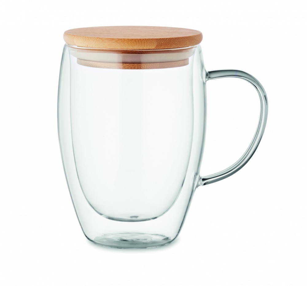 Logo trade promotional product photo of: Double wall borosilicate mug