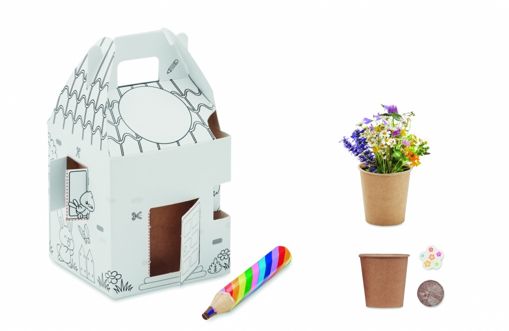 Logo trade promotional items picture of: House shaped seeds grow set