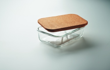 Logotrade promotional giveaway image of: Glass lunch box with cork lid