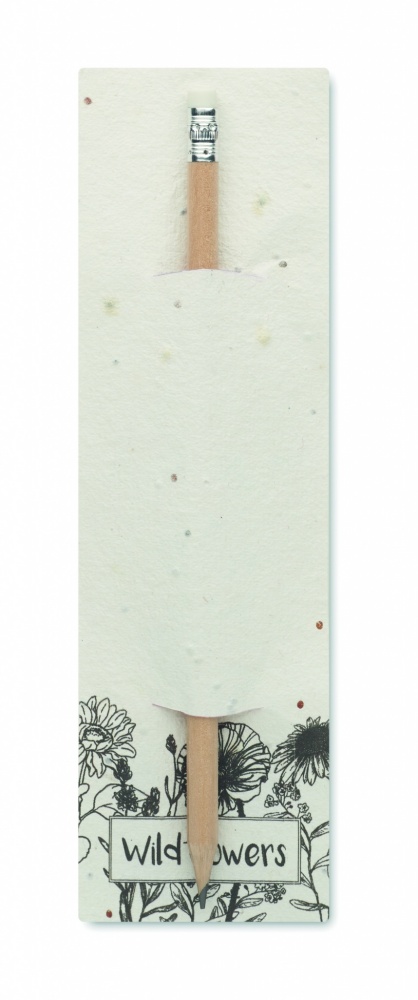 Logotrade corporate gifts photo of: Natural pencil in seeded pouch
