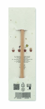 Logo trade promotional products image of: Natural pencil in seeded pouch