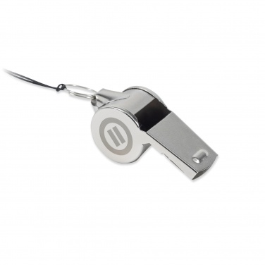 Logo trade promotional item photo of: Metal whistle