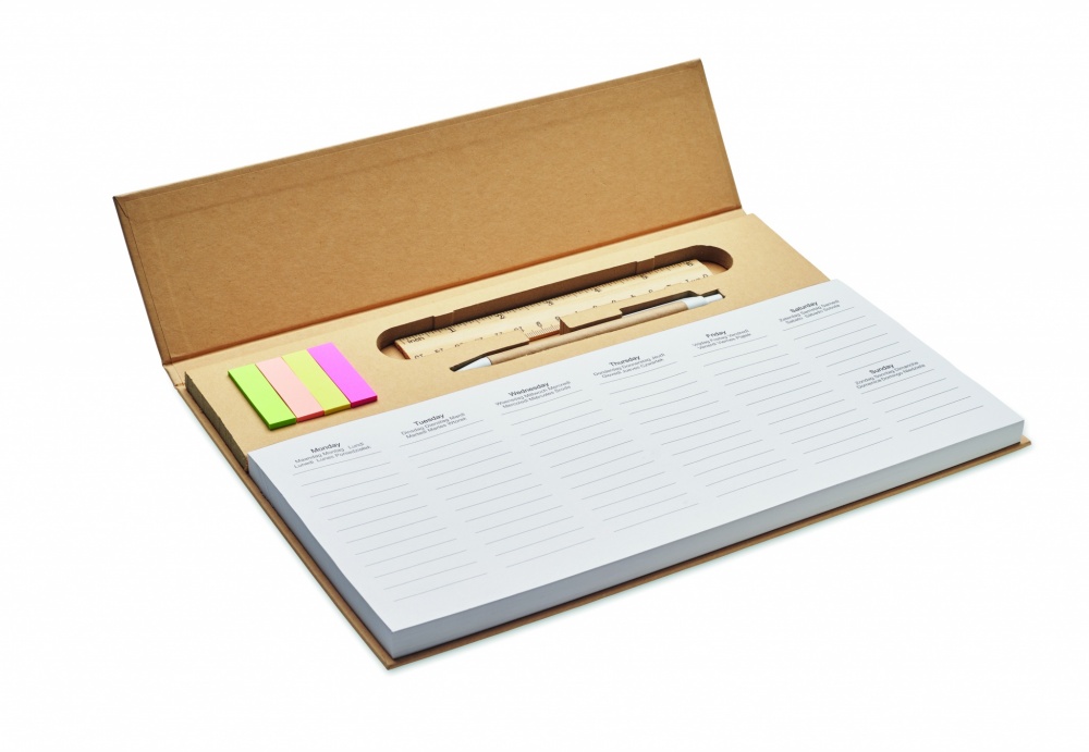 Logotrade promotional merchandise image of: Weekly desktop planner