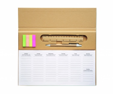 Logo trade promotional products image of: Weekly desktop planner