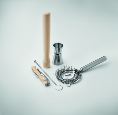 Logo trade advertising products picture of: 5 piece cocktail kit in pouch.