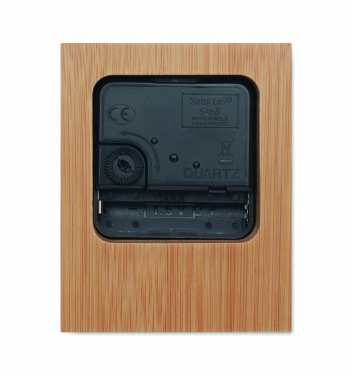 Logotrade promotional merchandise picture of: Bamboo table clock