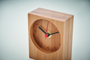 Logotrade promotional merchandise image of: Bamboo table clock