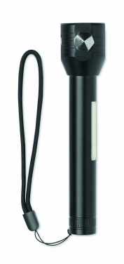 Logotrade promotional item image of: 3-in-1 aluminum flashlight with an emergency hammer and seatbelt cutter, customizable with printing