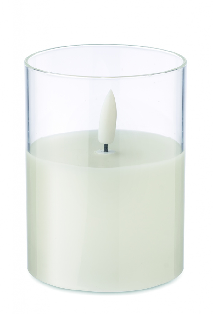 Logotrade business gift image of: LED wax candle in glass holder