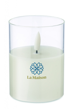 Logotrade advertising products photo of: LED wax candle in glass holder