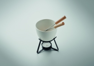 Logo trade promotional merchandise picture of: Ceramic fondue set 240 ml