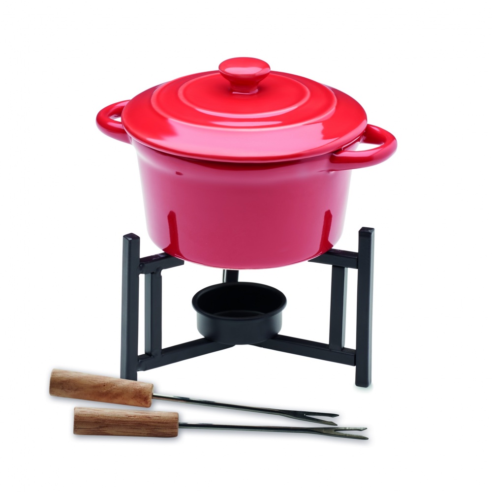 Logo trade promotional giveaway photo of: Ceramic fondue set 300 ml
