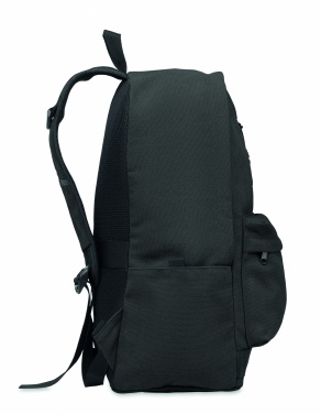 Logotrade promotional giveaway picture of: A 15-inch laptop backpack made of recycled pre-consumer cotton with customizable printing