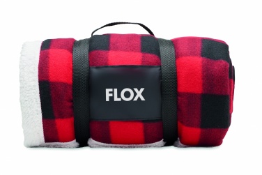 Logotrade promotional item image of: RPET sherpa fleece blanket