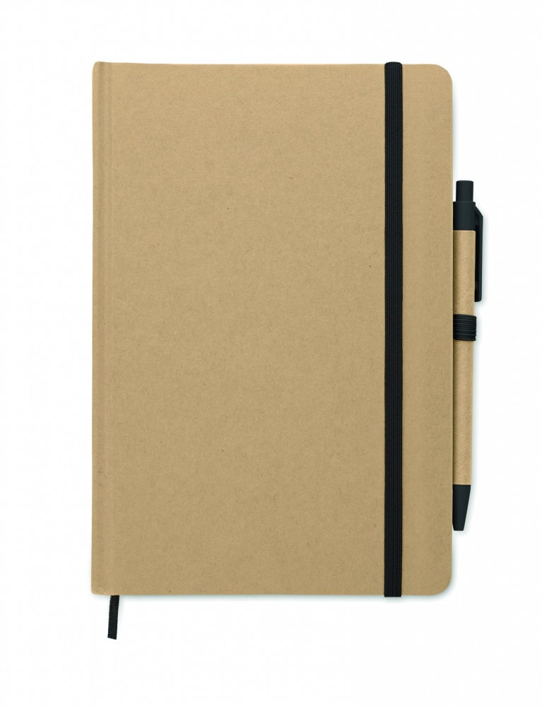 Logo trade promotional gifts picture of: Caratil A5 notebook in recycled carton