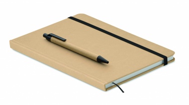 Logo trade promotional item photo of: Caratil A5 notebook in recycled carton