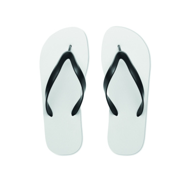 Logo trade business gifts image of: Sublimation beach slippers