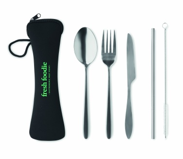 Logo trade promotional merchandise photo of: Cutlery set stainless steel