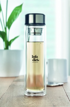 Logo trade corporate gift photo of: Bottle with touch thermometer