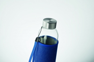 Logotrade promotional gift image of: Glass bottle in pouch 500 ml