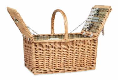 Logotrade business gift image of: Wicker picnic basket 4 people
