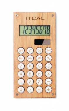 Logotrade promotional items photo of: 8 digit bamboo calculator