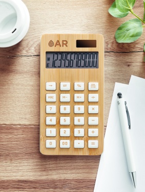 Logotrade advertising product image of: 12 digit bamboo calculator