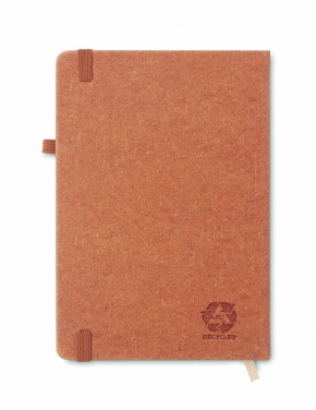Logotrade promotional giveaway image of: Recycled Leather A5 notebook